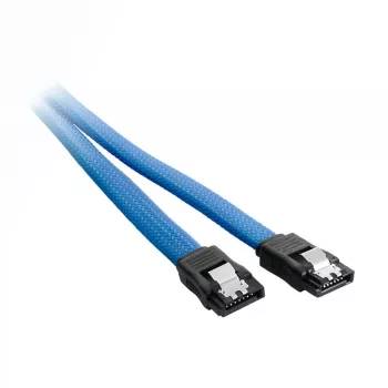 CableMod ModMesh - SATA kabelis - Serial ATA 150/300/600 - SATA (W) uz SATA (W) - 60cm - Gaiši zils (CM-CAB-SATA-N60KLB-R)