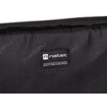 Portfelis NATEC Beira 39,6 cm (15,6 collas) — poliesters, 1 galvenais nodalījums, plecu siksna, melns