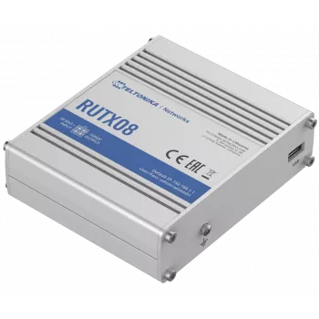 Teltonika RUTX08 vadu maršrutētājs Gigabit Ethernet Nerūsējošais tērauds