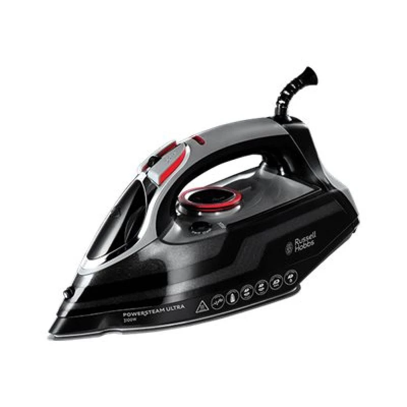 Russell Hobbs 20630-56 gludeklis Sausā un tvaika gludeklis Keramikas zole 3100 W Melns, Pelēks