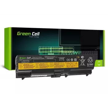 Baterija zaļa Cell LE05 Lenovo ThinkPad T410 T420 T510 T520 W510 Edge 14 15 E525 — 11.1 V 4400 mAh Li-Ion, 6 elementi, melna