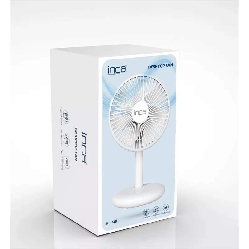 Inca IMF-14B galda ventilators, balts