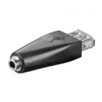 Wentronic Goobay USB 2.0 Hi-Speed adapteris - USB 2.0 ligzda (A tips) > 3,5 mm ligzda (3 kontaktu, stereo) (93982)