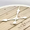 NeXtime klok 3134wi Plank, Ø50 cm, siena, balts