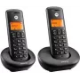 Motorola E202 Duo DECT tālrunis Melns
