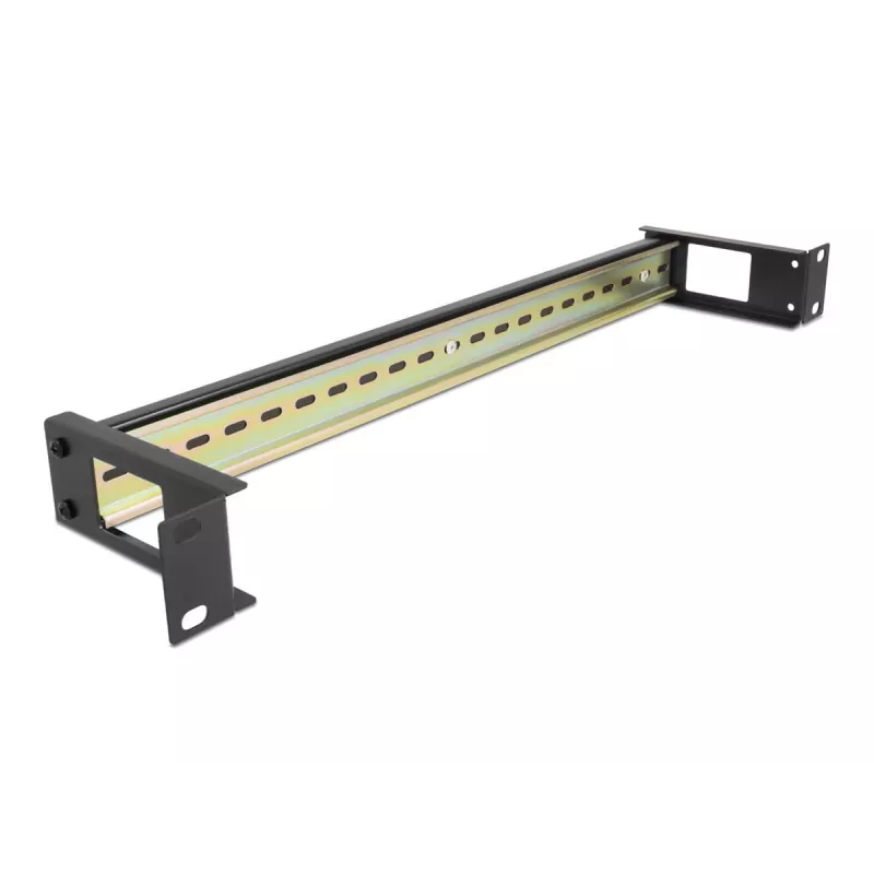 DIN sliedes panelis DeLOCK 67031 Melns Metāls 19 collu 482,6 mm