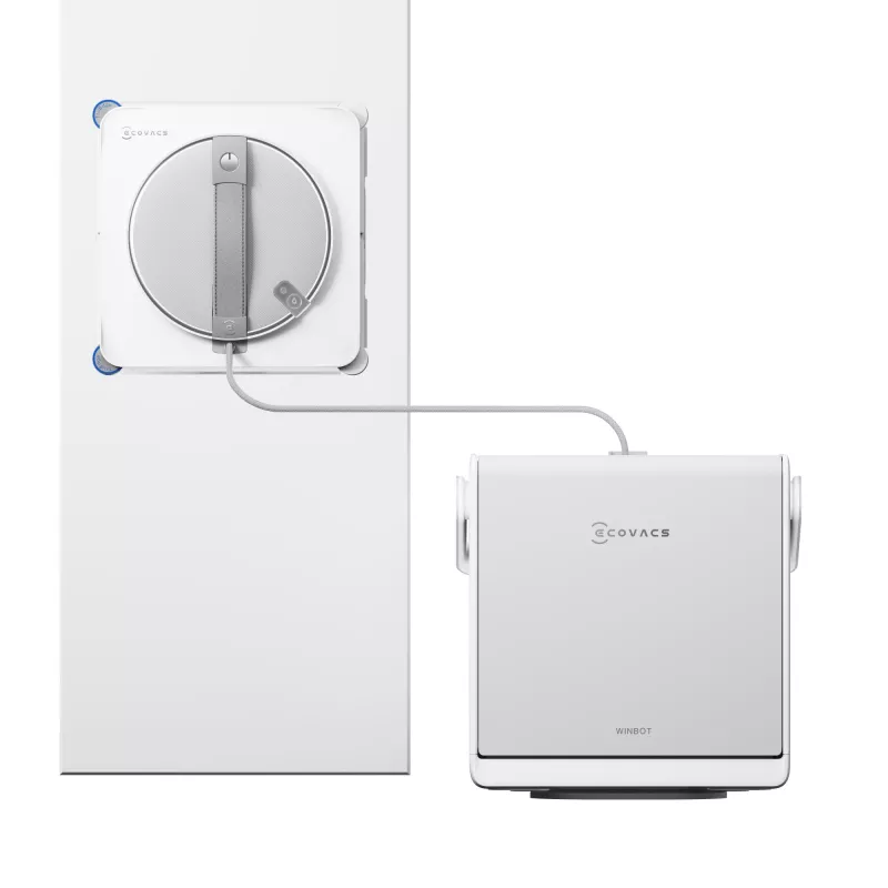 Ecovacs Winbot W2S Omni logu tīrīšanas robots balts pelēks WG893-12 WG89312 (WG893-12)