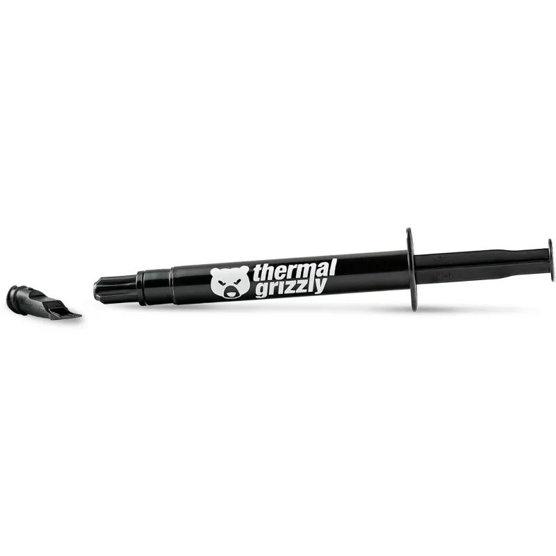 Thermal Grizzly | Termopasta Aeronaut 1,5ml/3,8g | Siltumvadītspēja: 8,5 W/mK; Termiskā pretestība: 0,0129 K/W; Elektrovadītspēja*: 0 pS/m; Viskozitāte: 110-160