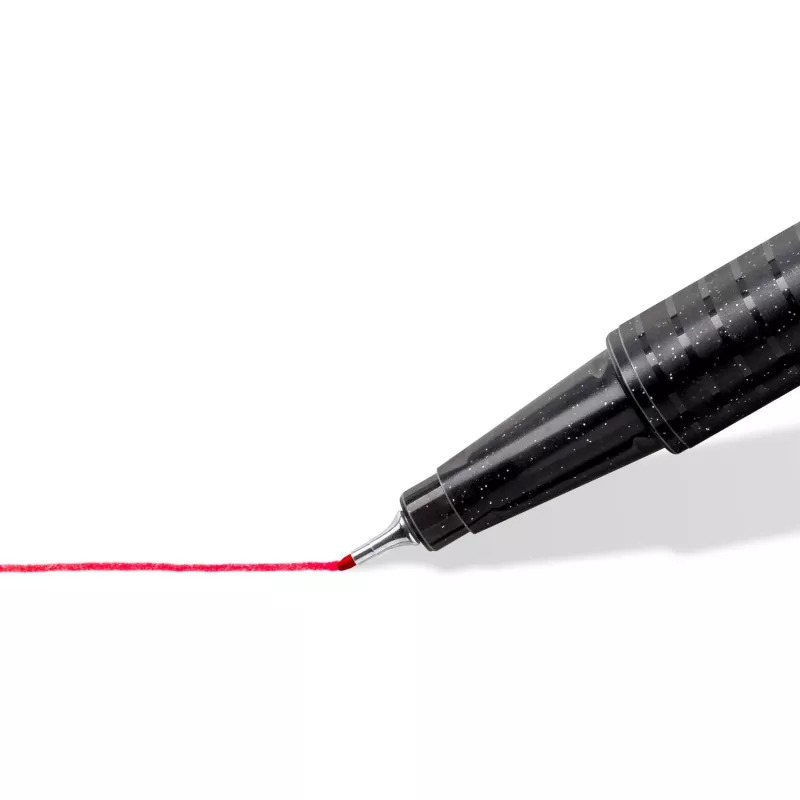 Fineliner Staedtler 334 C12 Superfine melns zils zaļš pelēks gaiši zils gaiši zaļš oranžs rozā sarkans violets dzeltens 12 gab.