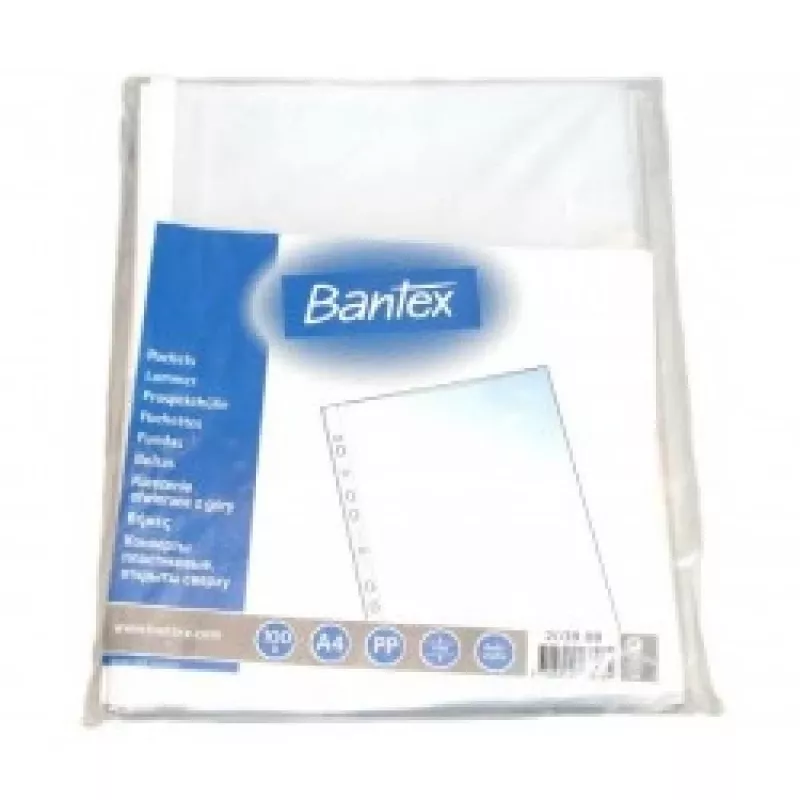 Dokumentu uzmavas Bantex Maxi 0809-203 A4, 100 µm matētas, iepakojums dokumentu aizsardzībai