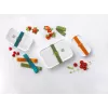 Vakuumēšanas kastes ZWILLING 36807-007-0, plastmasas taisnstūrveida pārtikas trauks, 1,1 l & 2,3 l, hermētiski noslēdzams vāks, noņemams, caurspīdīgi balts