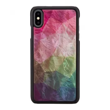 Aizsargājošs viedtālruņa maciņš iKins iPhone XS Max — ūdensziedu dizains, melns