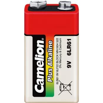 Vienreizlietojamā baterija Camelion 6LR61-SP1 9V sārma