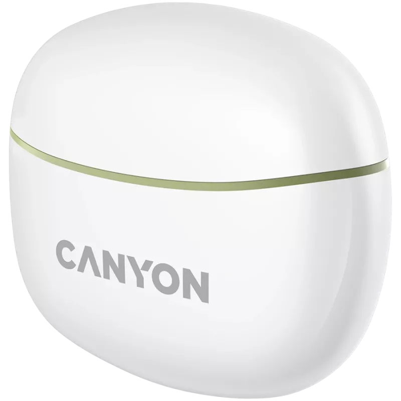 CANYON TWS-5 austiņas, zaļas, Bluetooth 5.3, skārienjutīga vadība, uzlādes ieeja: USB-C