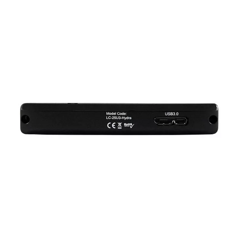 HDD korpuss LC-Power LC-25U3-Hydra Melns 2.5 collu