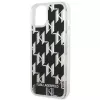 Karl Lagerfeld KLHCP14MLMNMK iPhone 14 Plus 6.7 cietais maciņš melns / melns Liquid Glitter Monogram