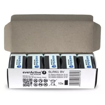Baterija Alkaiczna EverActive Pro Alkaline 6LR61 9V
