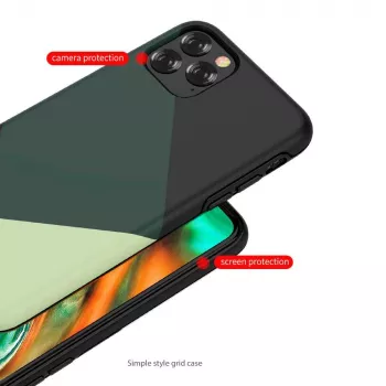 Aizsargājošs telefona maciņš Devia iPhone 11 Pro Max — zaļā vienkāršā stilā