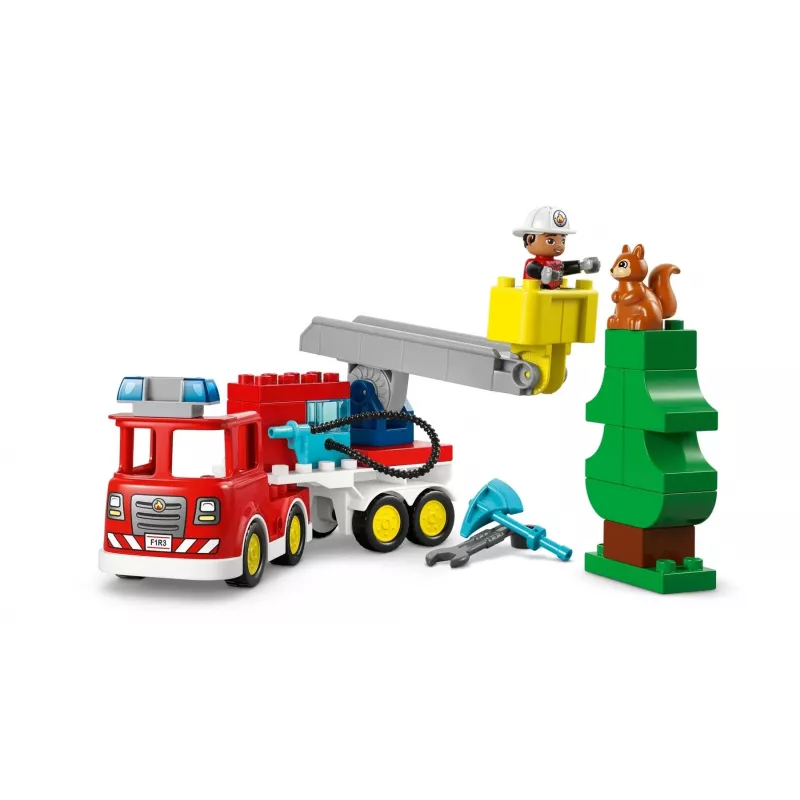 LEGO DUPLO 10473 Ugunsdzēsēju mašīna ar šļūteni un ugunsdzēsēju