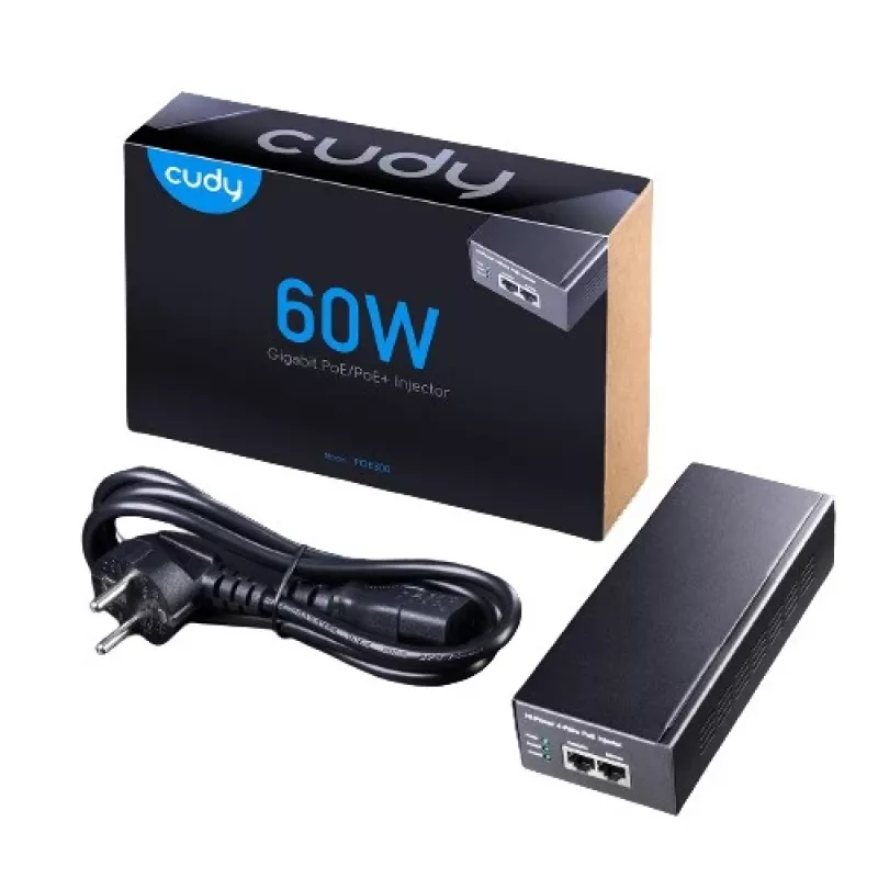 PoE+/PoE inžektors Cudy Gigabit 60W