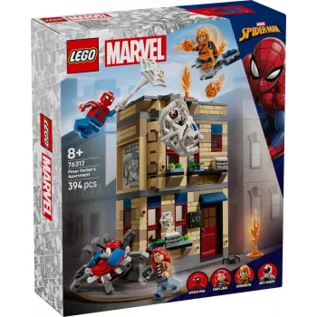 LEGO Marvel komplekts 76317 Pītera Pārkera dzīvoklis ar Zirnekļcilvēka minifigūru