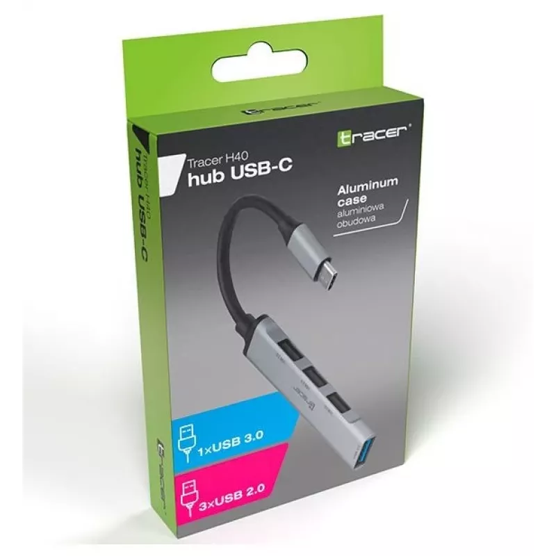 Tracer H40 USB Type-C Alumīnija USB 3.0 2.0