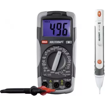 VOLTCRAFT DT-TEST-KIT 150 rokas multimetrs digitālais CAT III 600 V displejs (rādījumi): 2000 (1214405)