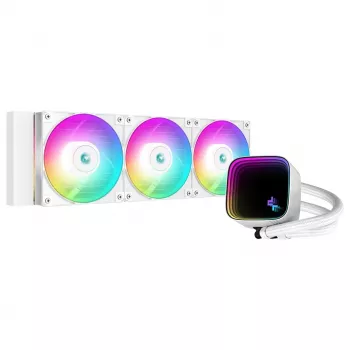 DeepCool LS720 SE WH Procesora šķidruma dzesētājs 12 cm Balts 1 gab.