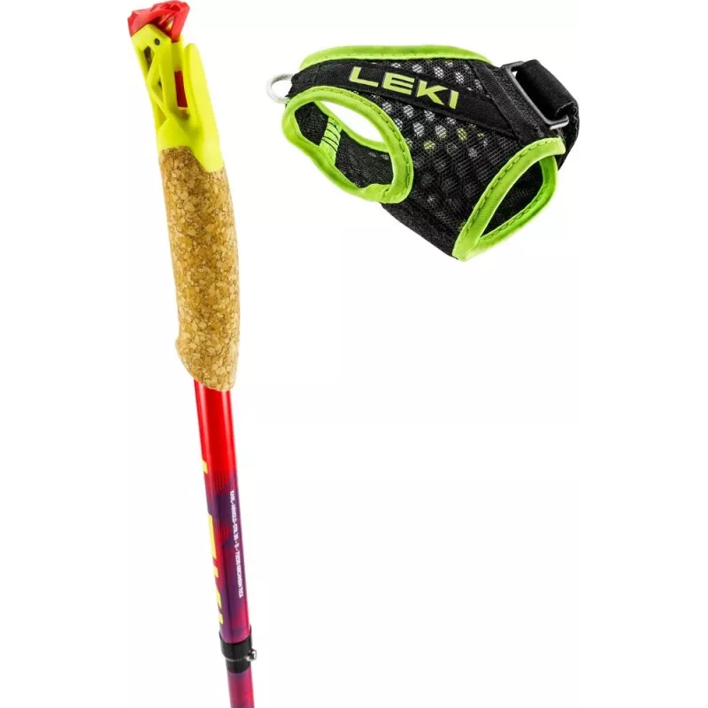 Pārgājienu nūjas Leki TRL Ultratrail FX One 115 cm, sarkanas