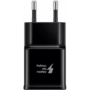 USB adapteris Samsung EP-TA200EBE ātrais lādētājs ar noņemamu Micro-USB kabeli