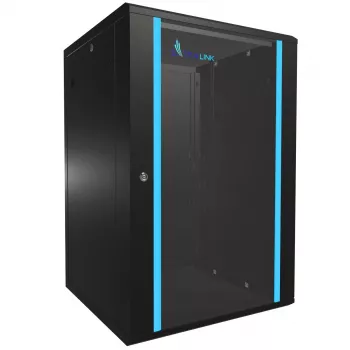 Pie sienas stiprināms statīvs Extralink Rackmount skapis 18U 600x600 Melns ar atslēgas slēdzeni