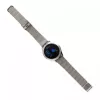 Smartwatch ORO-MED ORO-SMART CRYSTAL SILVER — apaļš metāla korpuss, LCD 240×198, 1,04 collu displejs, Bluetooth 4.0, ūdensizturīgs, 120 mAh baterija