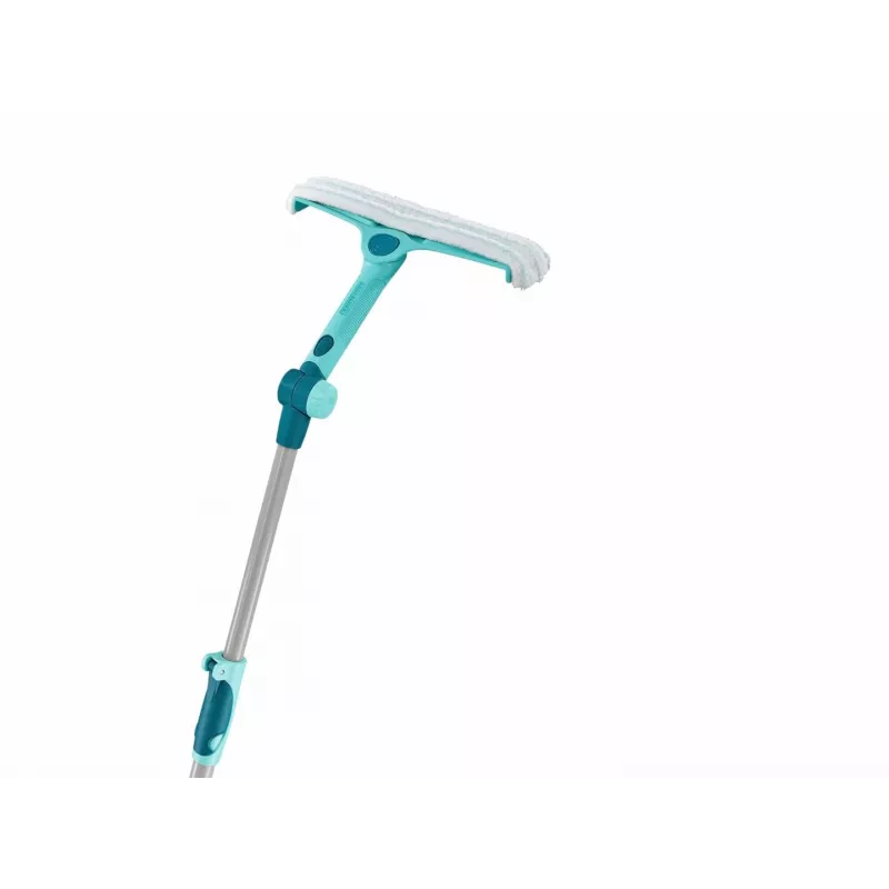 Logu tīrīšanas rīks Leifheit 51120 ar 28 cm nerūsējošā tērauda asmeni un tirkīza rokturi