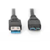 ASSMANN SuperSpeed USB 3.0 kabelis, USB A spraudnis uz Micro USB B spraudni, Cu AWG 28, 2x ekranēts, gar. 1,0 m (AK-300116-010-S)