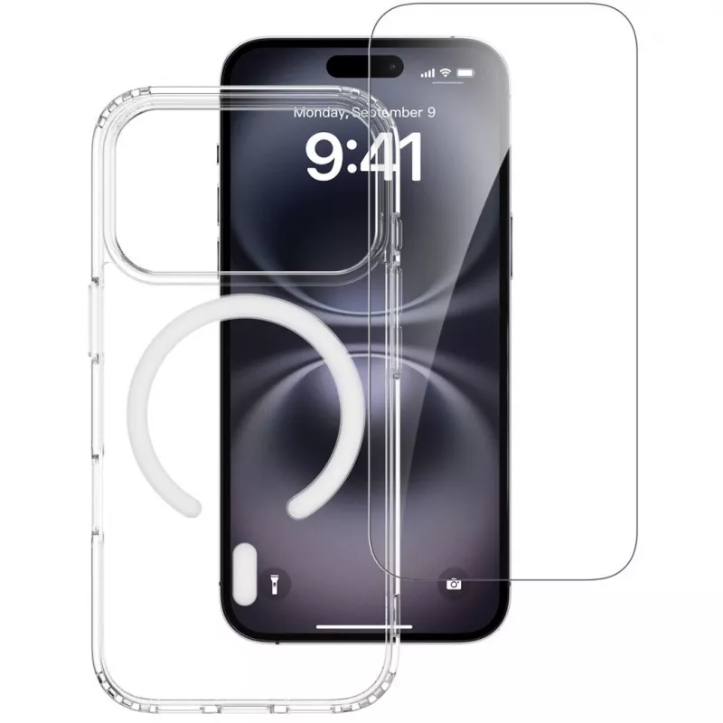 4smarts 360° Premium Protection aizsargkomplekts Apple iPhone 17 Pro, saderīgs ar MagSafe, caurspīdīgs
