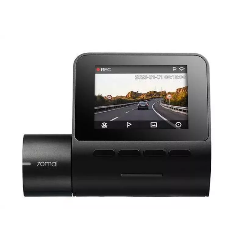 Auto videoreģistrators 70mai A200 DVR — Full HD 1920x1080, 130° platleņķa, 60 kadri/s, nakts redzamība, 2 collu IPS displejs, cikliska ierakstīšana, G-sensors, microSD līdz 128GB