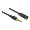 Audio kabelis 3,5 mm tēviņš uz mātīti DeLOCK 85635 5 m Melns