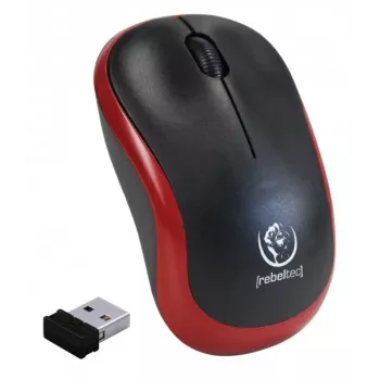 Bezvadu optiskā pele Rebeltec METEOR sarkana RBLMYS00049 USB