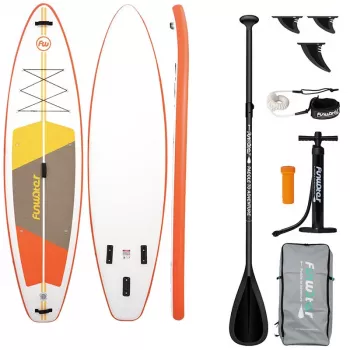 FunWater SUP dēlis SUPFW69B (oranžs-balts)