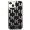 Karl Lagerfeld KLHCP14MLMNMK iPhone 14 Plus 6.7 cietais maciņš melns / melns Liquid Glitter Monogram