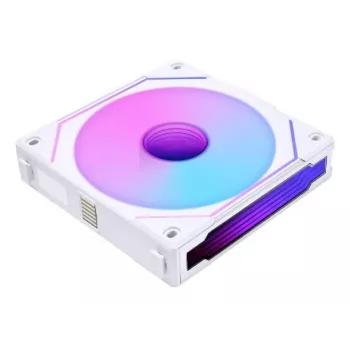 120mm Lian Li UNI FAN SL-INF Wireless ARGB PWM — balts, modulāra magnētiskā ventilatora sistēma