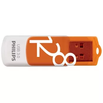 Philips FM12FD00B USB zibatmiņa 128 GB USB Type-A 3.2 Gen 1 (3.1 Gen 1) Oranža, Balta