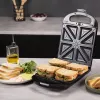Cecotec sviestmaižu cepējs | Rock'nToast Family 3in1 | 1500 W | Plākšņu skaits 3 | Melns