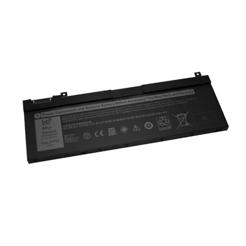 Baterija BTI, saderīga ar Precision 7530, 8000 mAh, 7,6 V, litija jonu, melna, OEM 5TF10
