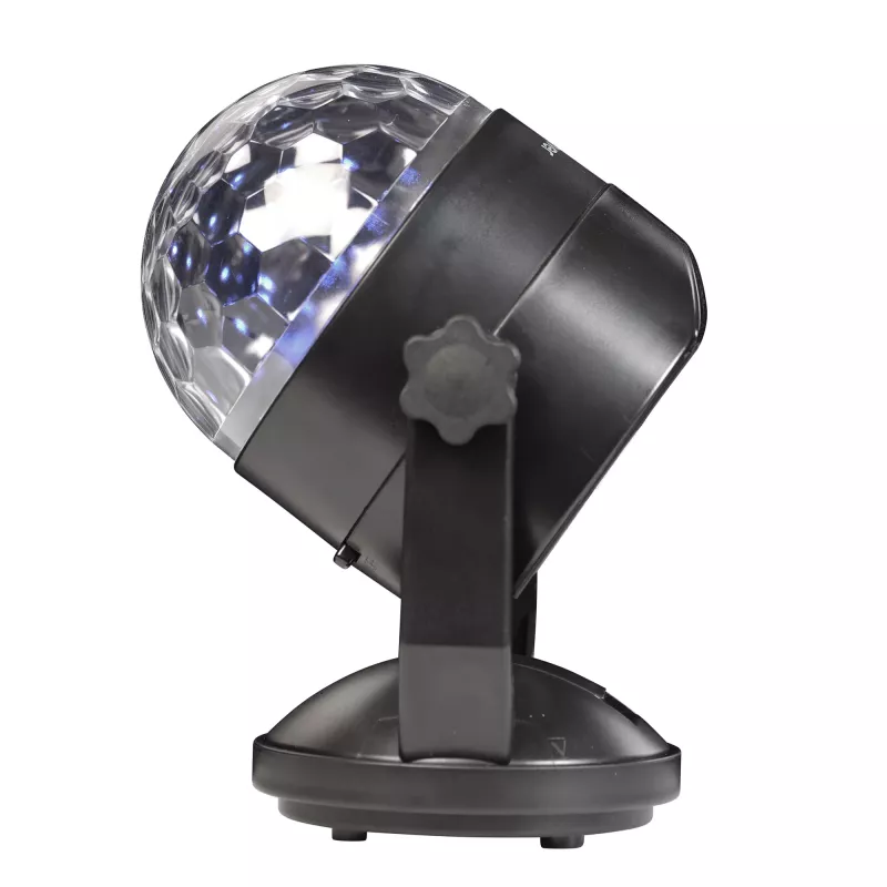 LED disko bumbas gaisma DENVER LDB-319 — kompakta LED ballīšu gaisma, modelis 117220200040