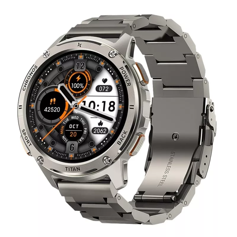 Smartwatch FW110 Titan Chronos sudraba