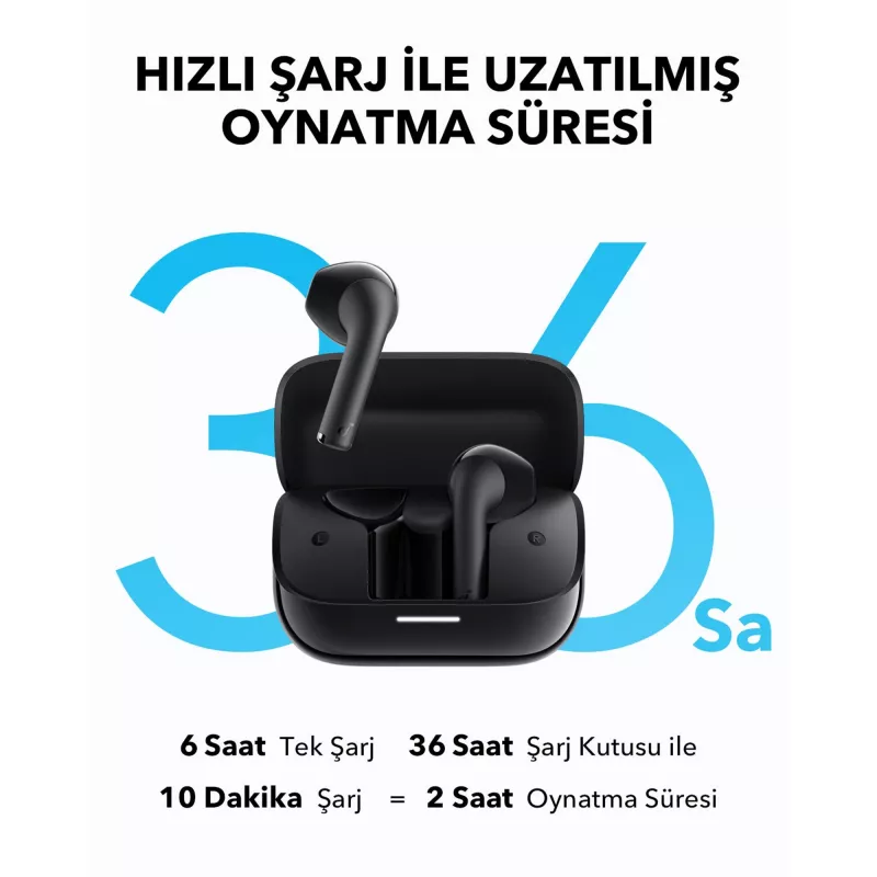 Ievietojamās True Wireless austiņas Anker Soundcore A3994G11 K20i, USB-C, melnas, intraaurālas
