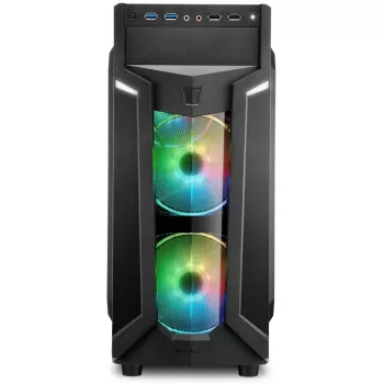 PC korpuss Sharkoon VG6-W RGB Midi Tower melns