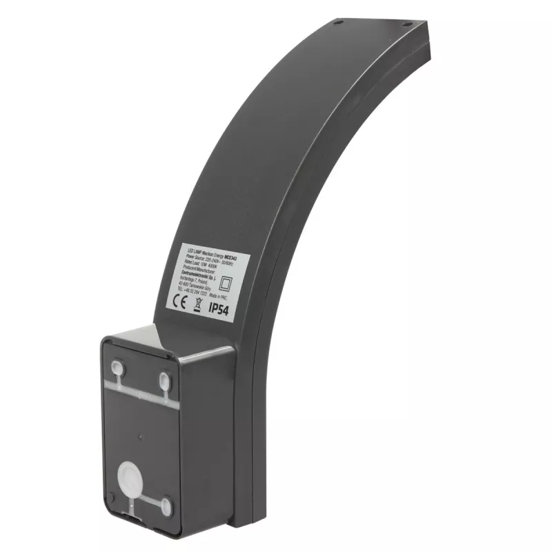 Āra sienas LED lampa MACLEAN MCE343 GR — 10W, fasādes apgaismojums, pelēka