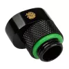 Adapteris BitsPower X-Cross G1/4 collas iekšējā vītne uz G1/4 collas ārējā vītne, 5 mm nobīde, matēti melns